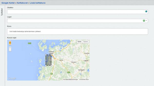 lisaa karttakuva